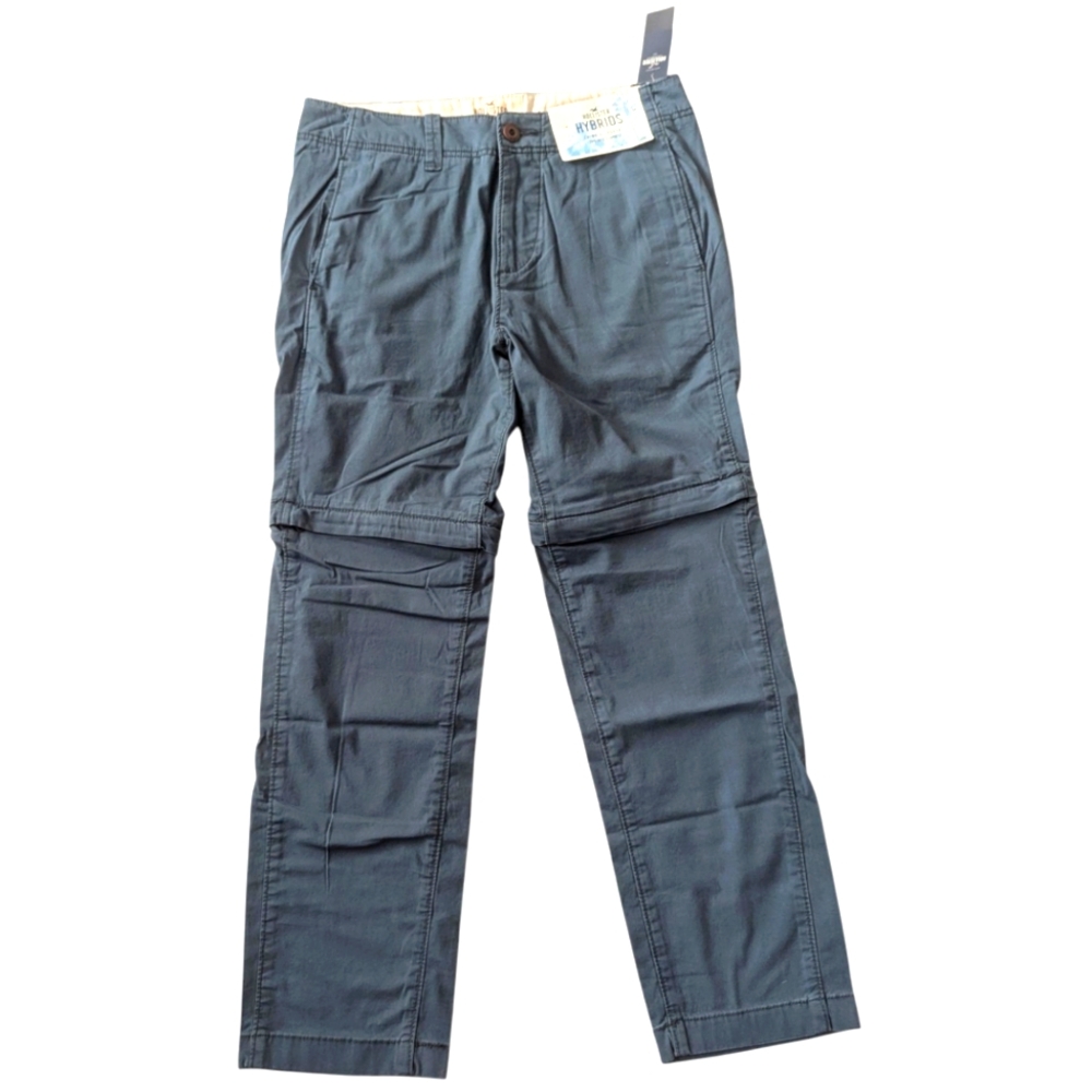 Hollister Hybrid Men's Chino + Joggers Convertible Turns Into Shorts Size 30 NWT